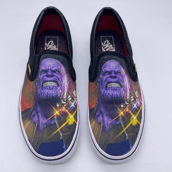 VANS x Marvel Avengers Classic Slip-On Infinity War Thanos Men's 8 Women's 9.5 - Picture 2 of 15